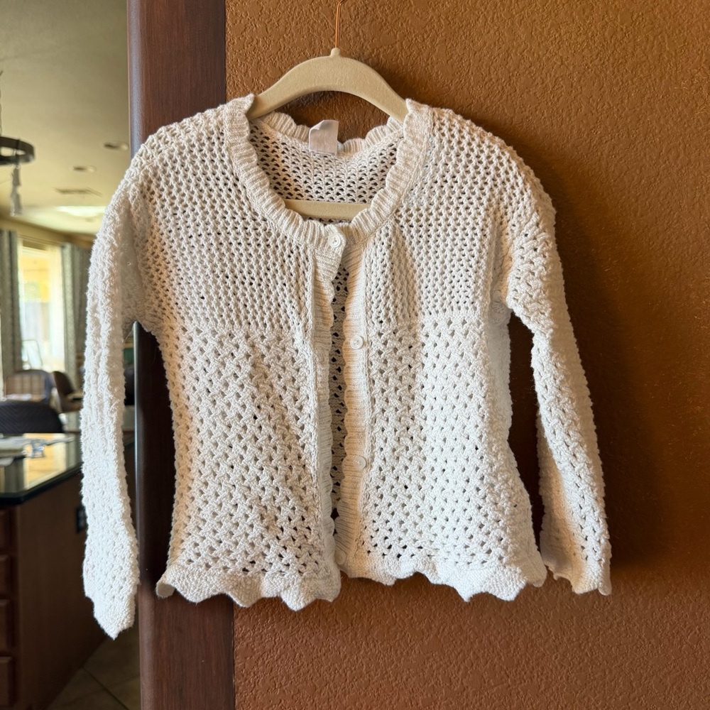GAP Cream Knit Cardigan